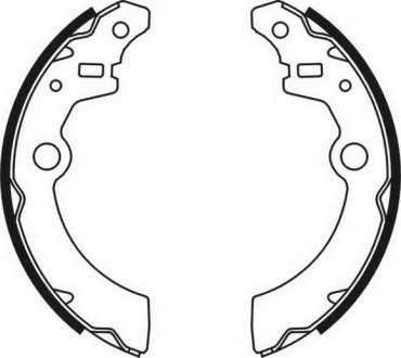 Тормозные колодки, барабанные ABE C08021ABE