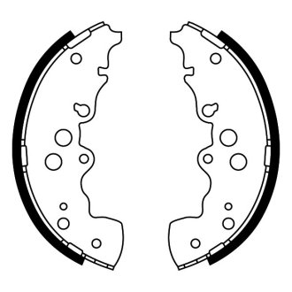 Тормозные колодки, барабанные ABE C08023ABE