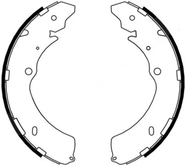 Тормозные колодки, барабанные ABE C09009ABE