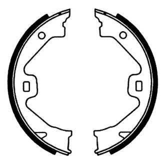 Тормозные колодки, барабанные ABE CRK000ABE