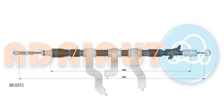 Трос ручного гальма ADRIAUTO 09.0272