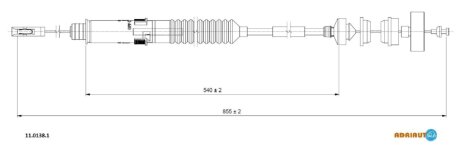 Трос зчеплення ADRIAUTO 1101381