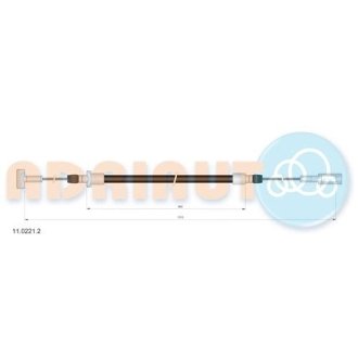 Трос ручного тормоза ADRIAUTO 11.0221.2