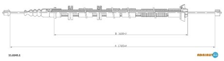 Трос ручника ADRIAUTO 1102431