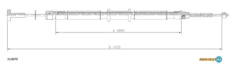 Трос ручного тормоза ADRIAUTO 11.0272
