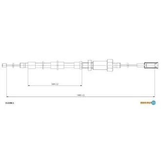 Трос ручного тормоза ADRIAUTO 11.0280.1
