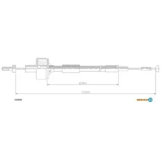 Трос сцепления FORD Sierra 1.3-1.6 Type E 84- ADRIAUTO 130152
