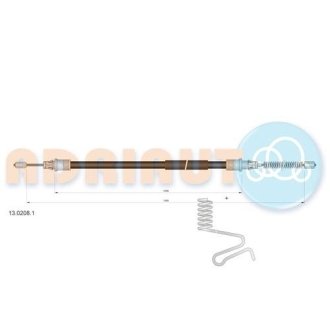 Трос ручного тормоза ADRIAUTO 13.0208.1
