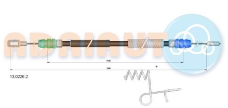 Трос ручника ADRIAUTO 1302262