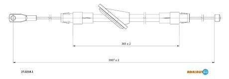 Трос ручника ADRIAUTO 2702181