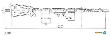 Трос ручника ADRIAUTO 2802231