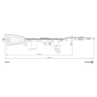 Трос ручного тормоза ADRIAUTO 28.0239.1