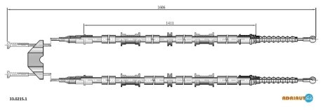 Трос ручника ADRIAUTO 3302151