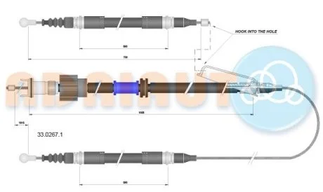 Трос ручника ADRIAUTO 3302671
