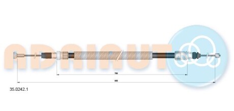 Трос ручника ADRIAUTO 3502421