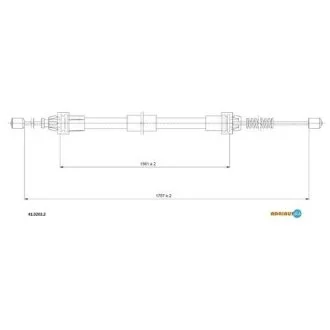 Трос ручника ADRIAUTO 4102022