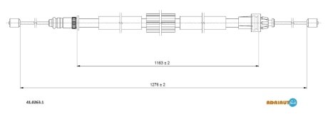 Трос ручника ADRIAUTO 4102631