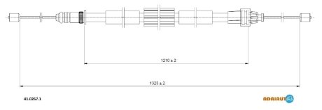 Трос ручника ADRIAUTO 4102671