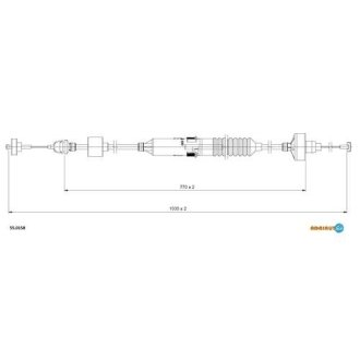 Трос сцепления ADRIAUTO 55.0158