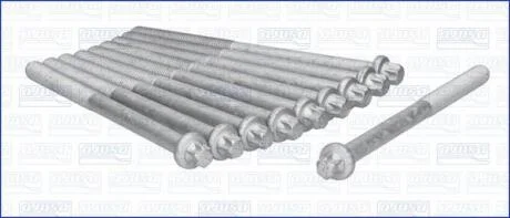 Комплект болтів ГБЦ DAEWOO NEXIA 1.5i (10шт) Ajusa AJUSA 81004800