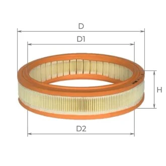 Фільтр повітряний Fiat Doblo 1,2L 00-, Punto 1,2L 99-09, Lancia Y 1,2L 96-99  Альфа ALPHA FILTER AF0111