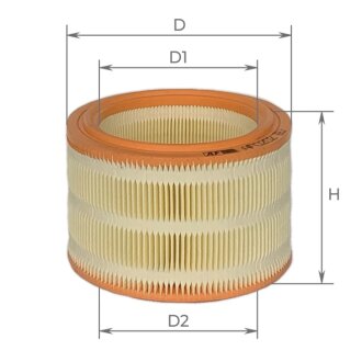 Фильтр воздушный Peugeot 205 1,7-1,9D 83-98, 305 1,6l/1,5-1,9D 82-88, 306 1,9D 93-02, 309 1,9D 86-93 / Citroen BX1,6-1,9D 82-94, C5 85-96, ZX 91-97 (A ALPHA FILTER AF0202