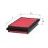 Фильтр воздушный Honda Accord 1,8-2,3L 90-98 / Rover Rover 600 93-99 Альфа ALPHA FILTER AF1784 (фото 1)