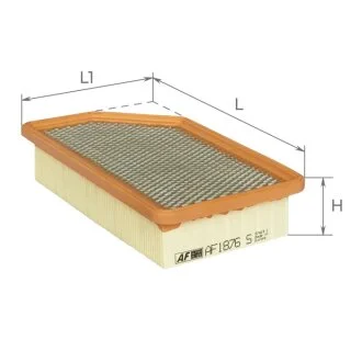 Фильтр воздушный (с сеткой) Hyundai Accent, Solar 1,4-1,6L 11-, Veloster 1,6Gdi 11- / Kia Rio 1,1-1,6L Альфа ALPHA FILTER AF1876s