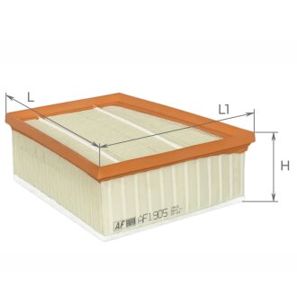 Фильтр воздушный Renault Espace V, Megane IV, Scenic IV, Grand scenic IV 1.5DCi, 1.6 dCi, 1.7 dCi Альфа ALPHA FILTER AF1905