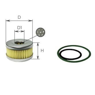 Фільтр паливний (ГБО) ALPHA FILTER AF430GREEN