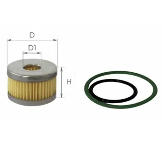 Фільтр паливний (ГБО) ALPHA FILTER AF432GREEN