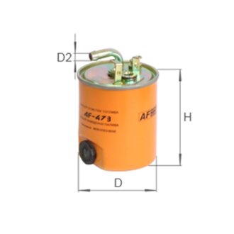 Фильтр топливный ALPHA FILTER AF473