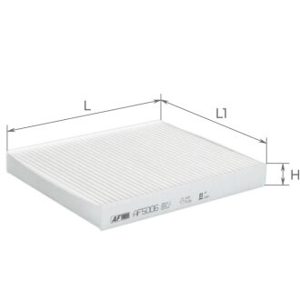 Фильтр салона VW Polo (01-)/Skoda Fabia (99-), Rapid (11-), Roomster (06-)/Seat Cordoba Альфа ALPHA FILTER AF5006