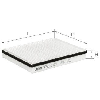 Фильтр салона 2170 Альфа ALPHA FILTER AF5010