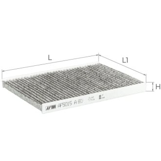 Фильтр салона (с акт углем)Kia Ceed 1,4-1,6/1,6-2,0L 07-12 Альфа ALPHA FILTER AF5015a