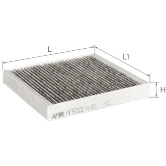 Фільтр салону (з актом вугіллям) Nissan Murano 3,5L 05-, X-TRAIL 2,0-2,5L/2,2D 01-07 Альфа ALPHA FILTER AF5022a