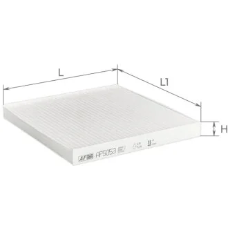Фильтр салона Peugeot Boxer 2,2-3,0L 06- / Citroen Jumper 2,2-3,0L 06- / Fiat Ducato 2,2-3,0L 06-  Альфа ALPHA FILTER AF5053
