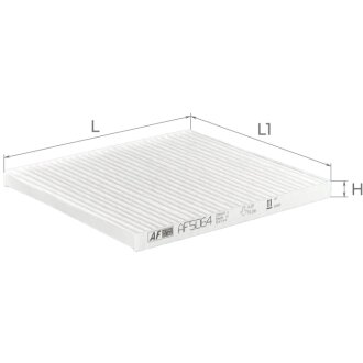 Фильтр салона Hyundai Solaris 1,4-1,6L 11-, Accent 1,4-1,6L 06-, Kia Rio 1,1-1,6L 11- Альфа ALPHA FILTER AF5064