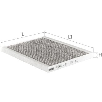 Фильтр салона (с акт углем)FIAT Doblo II, Punto III; OPEL Combo D, Corsa D; CITROEN; PEUGEOT Альфа ALPHA FILTER AF5065a