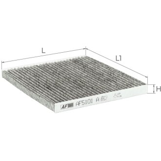 Фильтр салона с акт. угл. (TOYOTA Corolla, Verso) Альфа ALPHA FILTER AF5101a