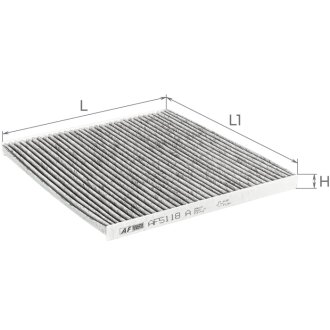 Фильтр салона (с акт углем)Hyundai Sonata VI, Santa Fe III, Kia Альфа ALPHA FILTER AF5118A