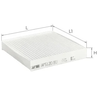 Фильтр салона Fiat Sedici 1,6-2,0L 06- / Suzuki SX4 1,5-2,0L 06-, Swift 1,3-1,6L 05- / Subaru BRZ 2,0L 12- / Toyota GT86 2,0L 12- Альфа ALPHA FILTER AF5120