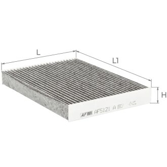 Фильтр салона (с акт углем)Renault Koleos 1,6-2,0Dci/2,5L 16-, Dokker 1,2-1,6L 12- / Nissan X-Trail 1,6-2,0Dci/1,6 Альфа ALPHA FILTER AF5121A