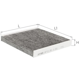 Фільтр салону (з актом вугіллям) CITROEN Berlingo I (M49, M59), Xsara; PEUGEOT Partner, Ranch Альфа ALPHA FILTER AF5135a