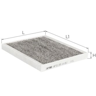 Фильтр салона (с акт углем)Kia Sorento 2,0-2,2Crdi 14- / Toyota C-HR 1,2-2,0L 16- Альфа ALPHA FILTER AF5139A