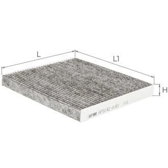 Фильтр салона (с акт углем) HYUNDAI Grandeur/ Azera; KIA Magentis II (MG) Альфа ALPHA FILTER AF5142A