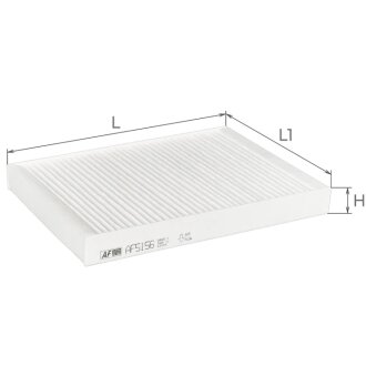 Фільтр салону Peugeot 407 1,6-3,0L 04- / Citroen C5 1,6-3,0L 08-, C6 2,2-3,0L 05- Альфа ALPHA FILTER AF5156