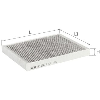 Фільтр салону (з актив. вугіллям) Citroen C5 II, C6/Peugeot 407 Альфа ALPHA FILTER AF5156a