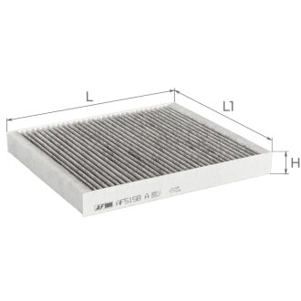 Фильтр салона угольный ALPHA FILTER AF5158A