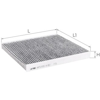 Фильтр салона (с акт углем) JEEP Grand Cherokee IV Альфа ALPHA FILTER AF5159A